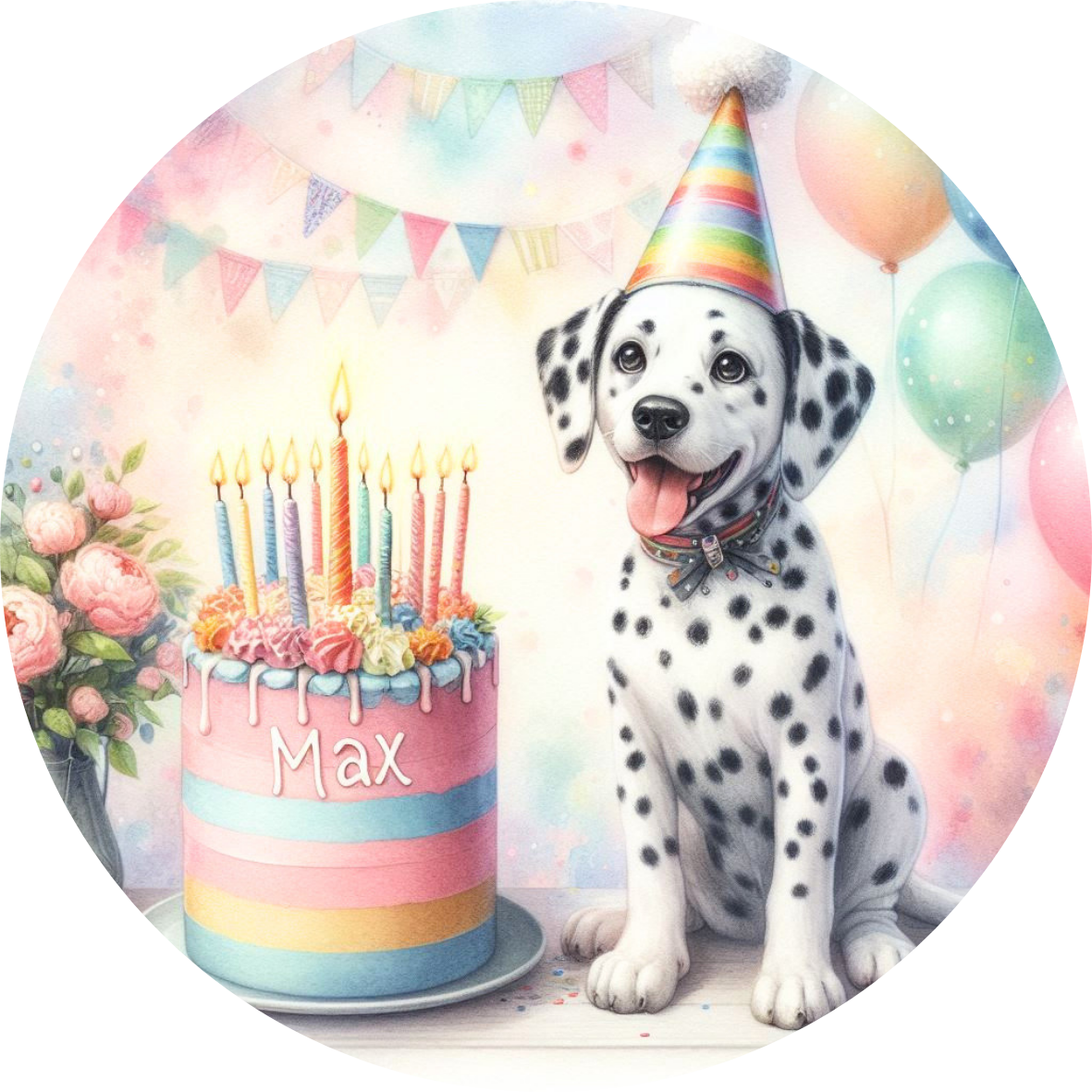 Lickable Dog Bubbles 🐾 Happy Birthday