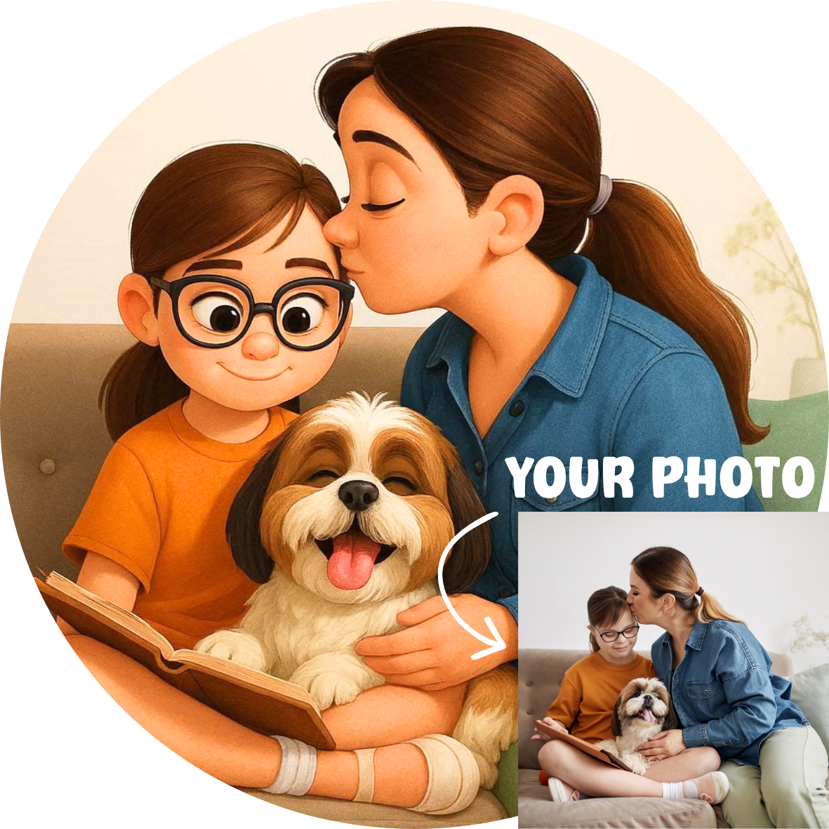 Lickable Dog Bubbles 🐾 Animated