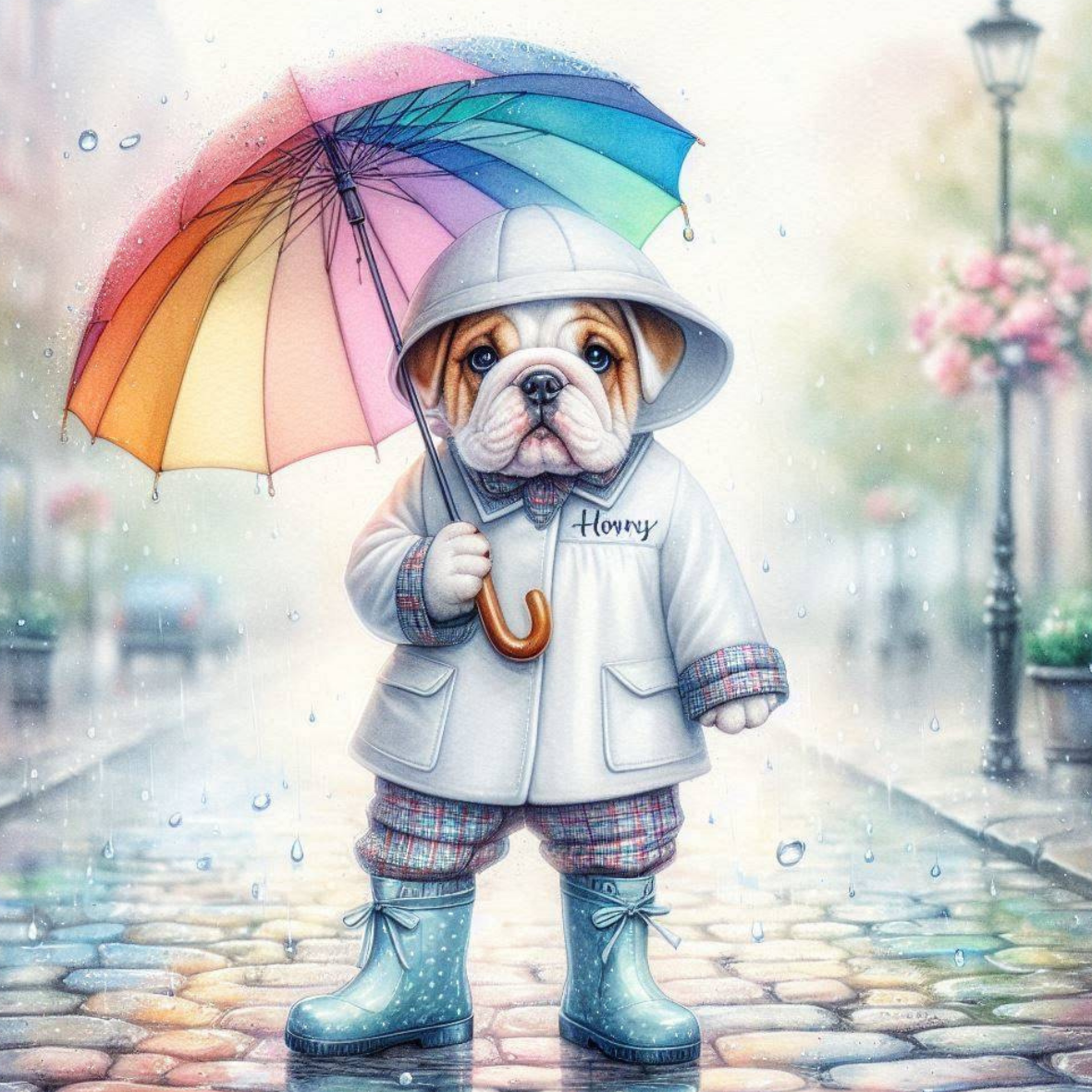 Lickable Dog Bubbles 🐾 Rainy Days